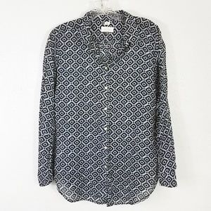 Ann Taylor Women's LOFT Softened Button Down Blouse Shirt Top Blouse
